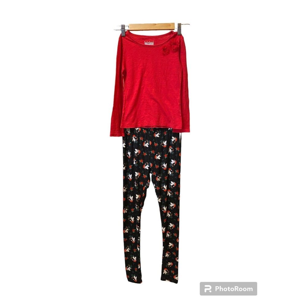 Just-One Pants & Basic Edition Girls' Tee Legging Set Size M (7/8)